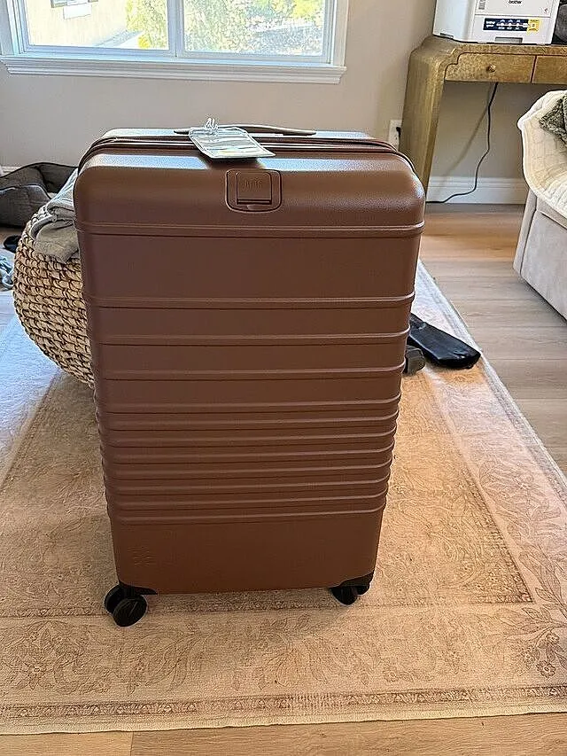 Beis Large Check-In Roller valigia maple rigida stiva