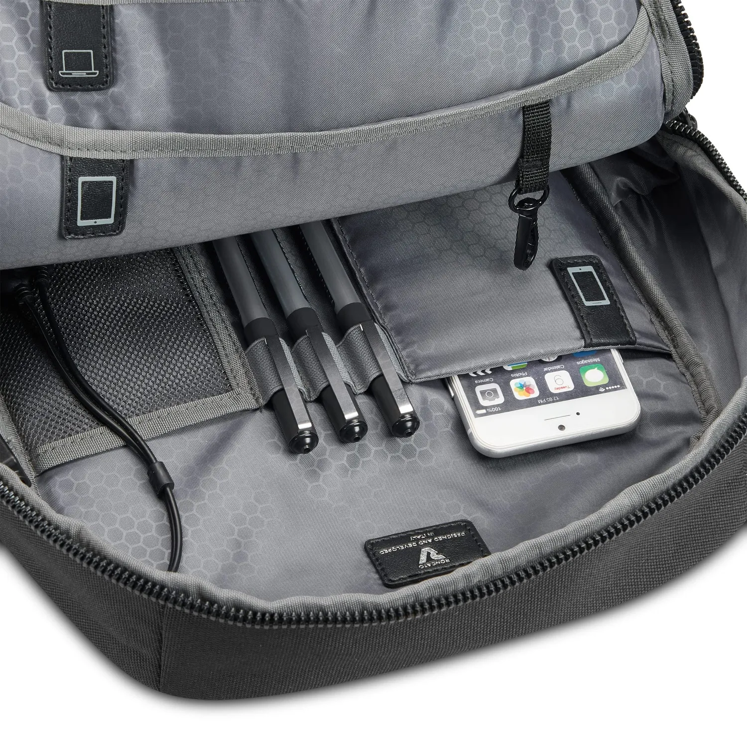 Roncato Nevada Zaino Porta PC 14" 28x41x13 cm Nero USB