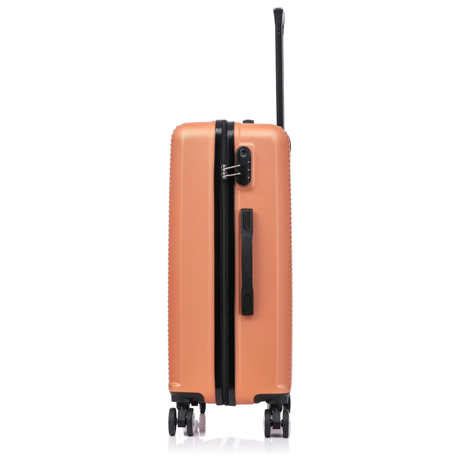 CELIMS valigia da stiva L 65 cm nera ABS leggera