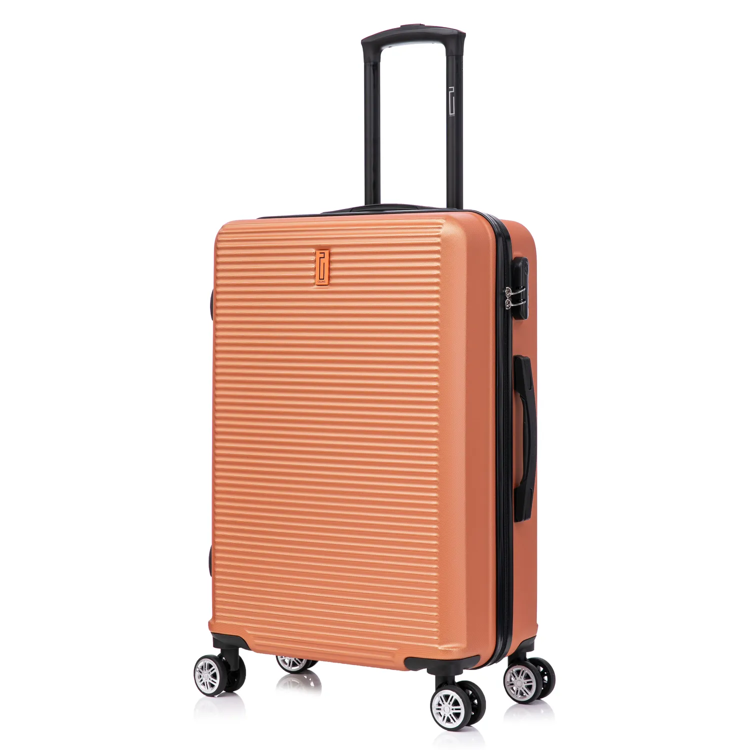 CELIMS Linea L Valigia Stiva 65 cm Corallo con Beauty ABS