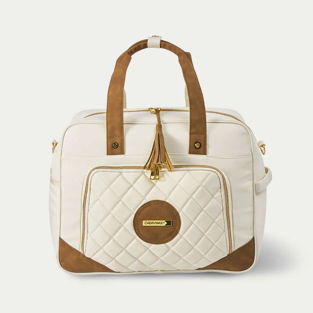 Cabin Max Lyon Vela borsone 45x36x20 crema-oro 30L laptop