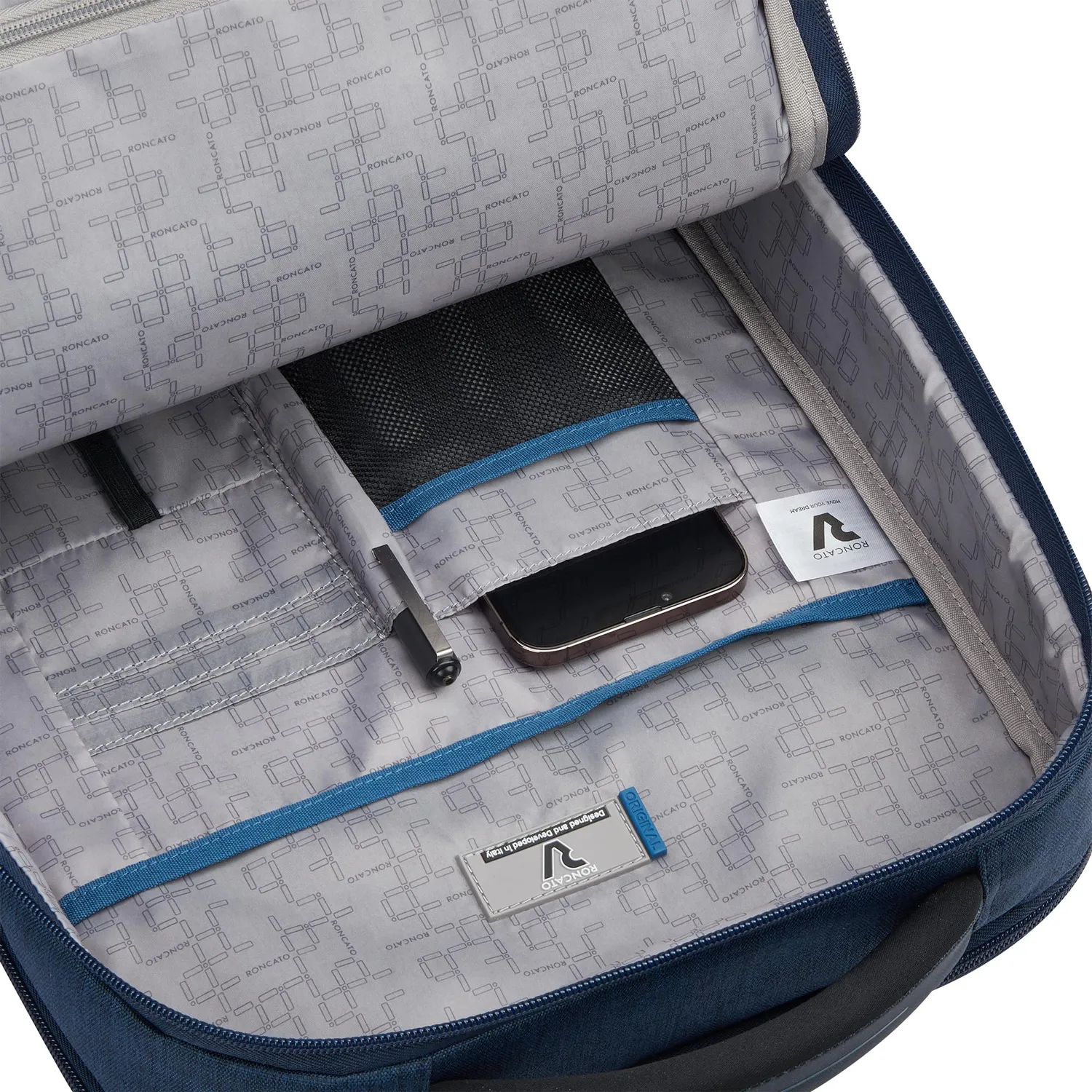 Roncato Trial S zaino lavoro blu notte PC 15,6 18L