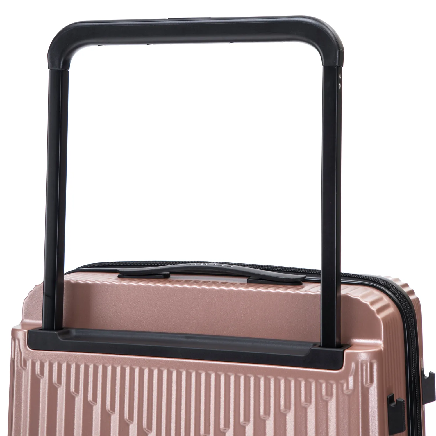 CELIMS Wide Trolley Valigia Stiva 65cm ABS Rosa Estensibile