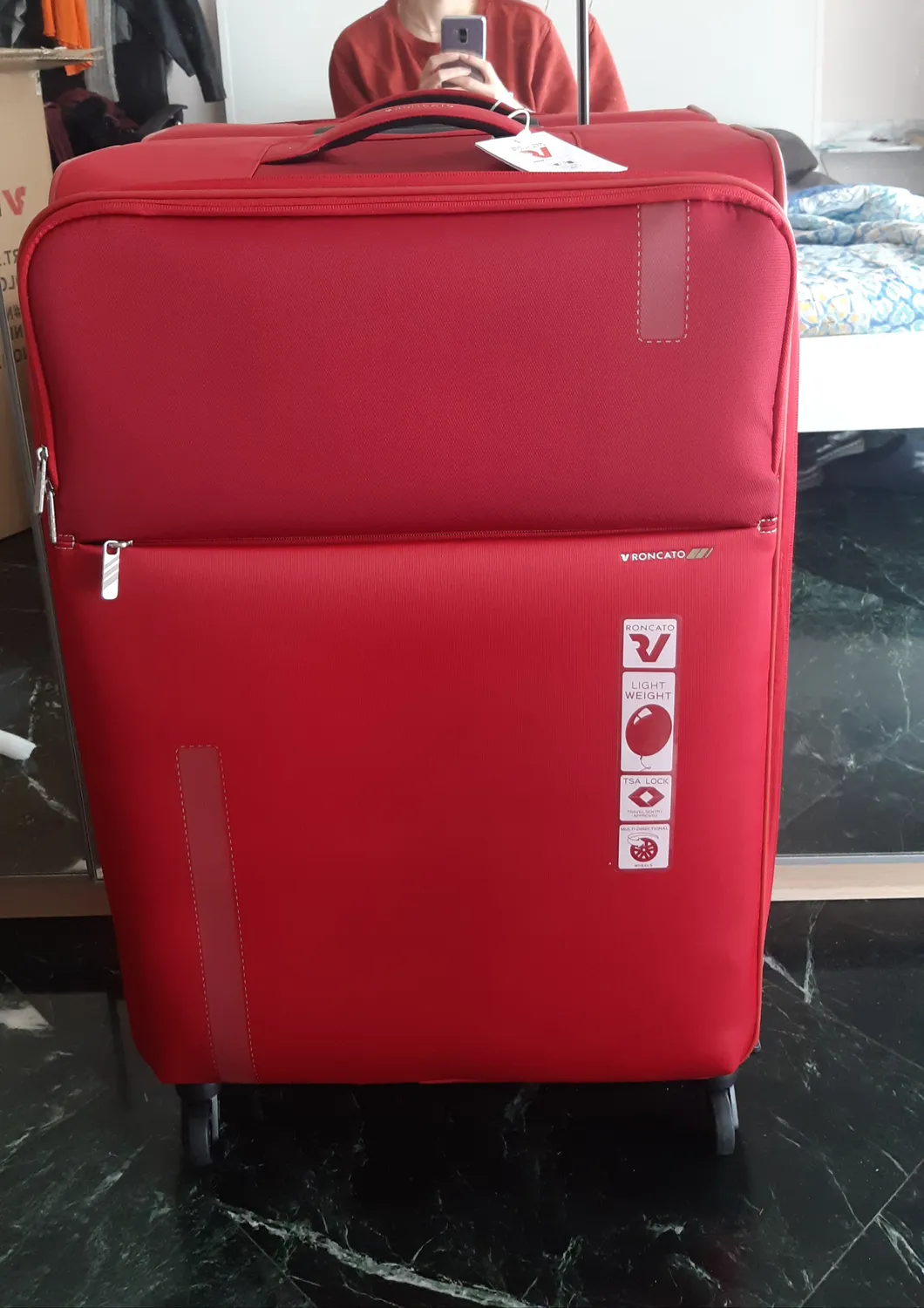 Roncato Speed 78 cm trolley grande Rosso espandibile