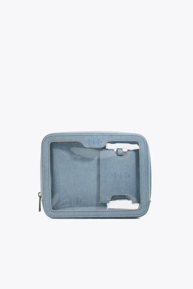 Gap x Beis Set Porta Passaporto Tag Denim Blue