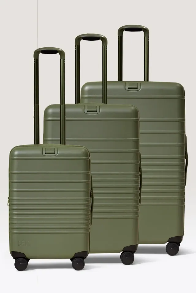 Beis The 3 Piece Luggage Set 3 valigie verde oliva