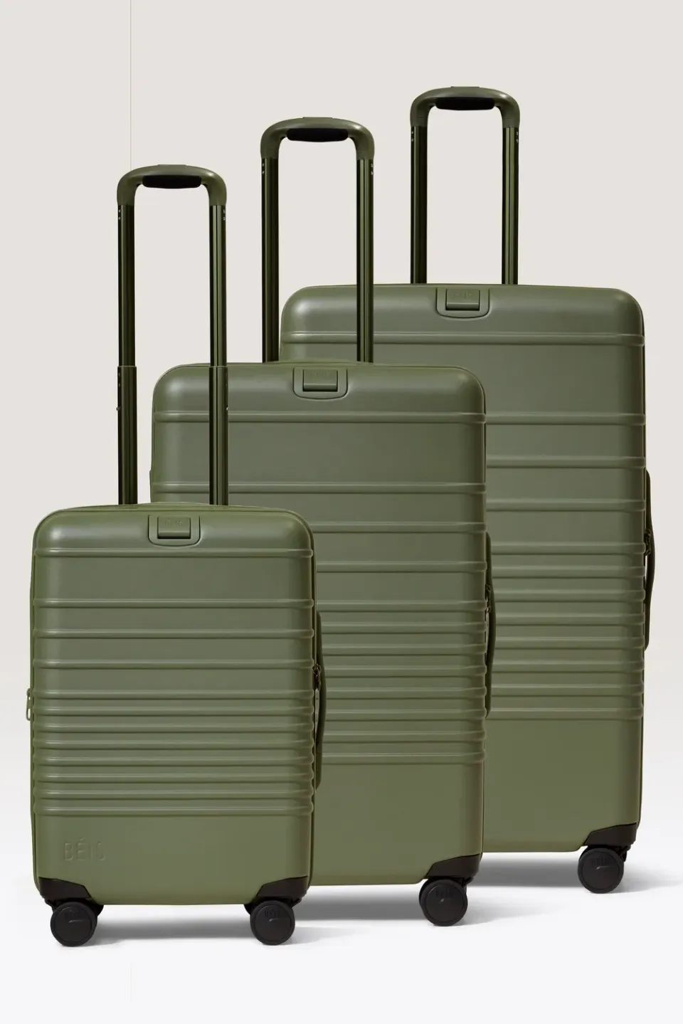 Beis The 3 Piece Luggage Set 3 valigie verde oliva