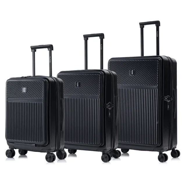 CELIMS Front Set 3 Valigie 75-65-56 Nero Espandibili