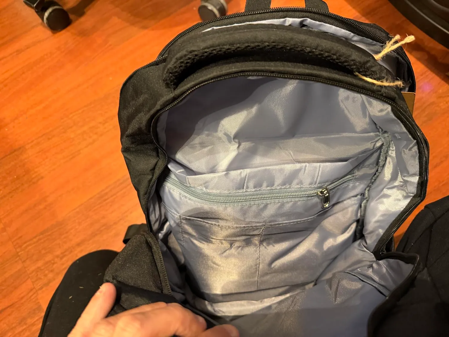 Kono zaino porta PC 15,6 pollici nero antifurto