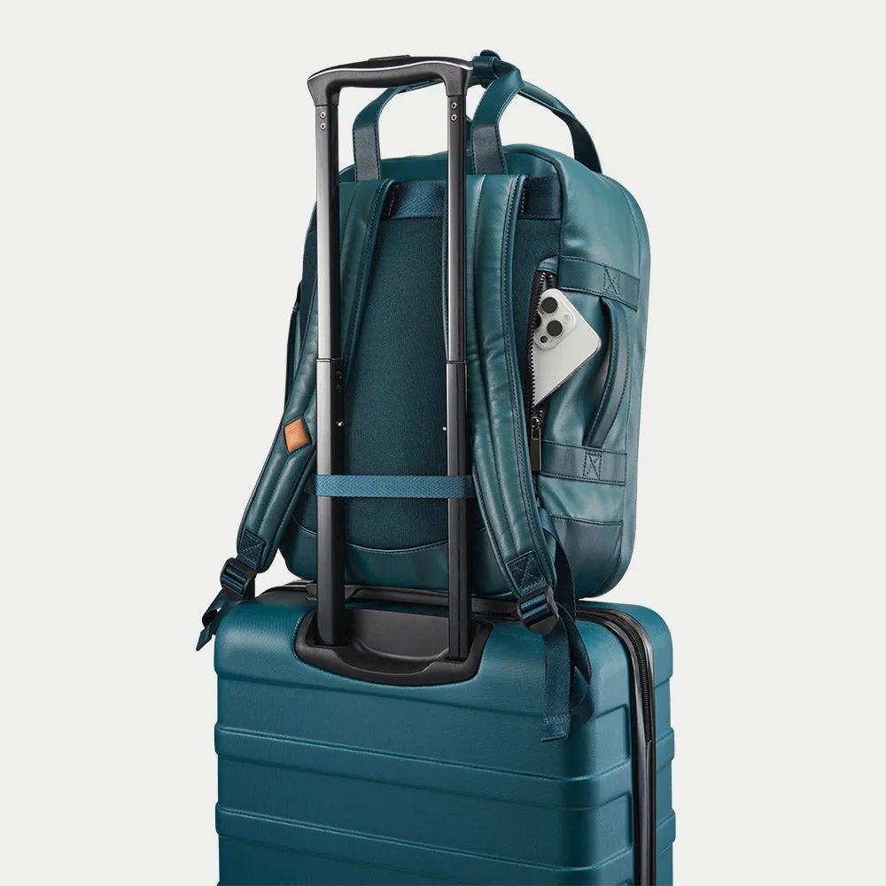 Cabin Max Lyon Poros zaino 40x30x15 eco-pelle 13" nero