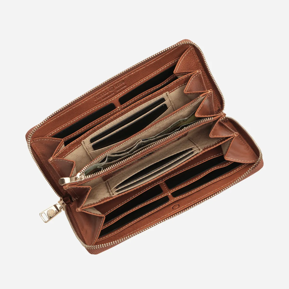 Jekyll & Hide Zulu Large Purse portafoglio argilla zip around