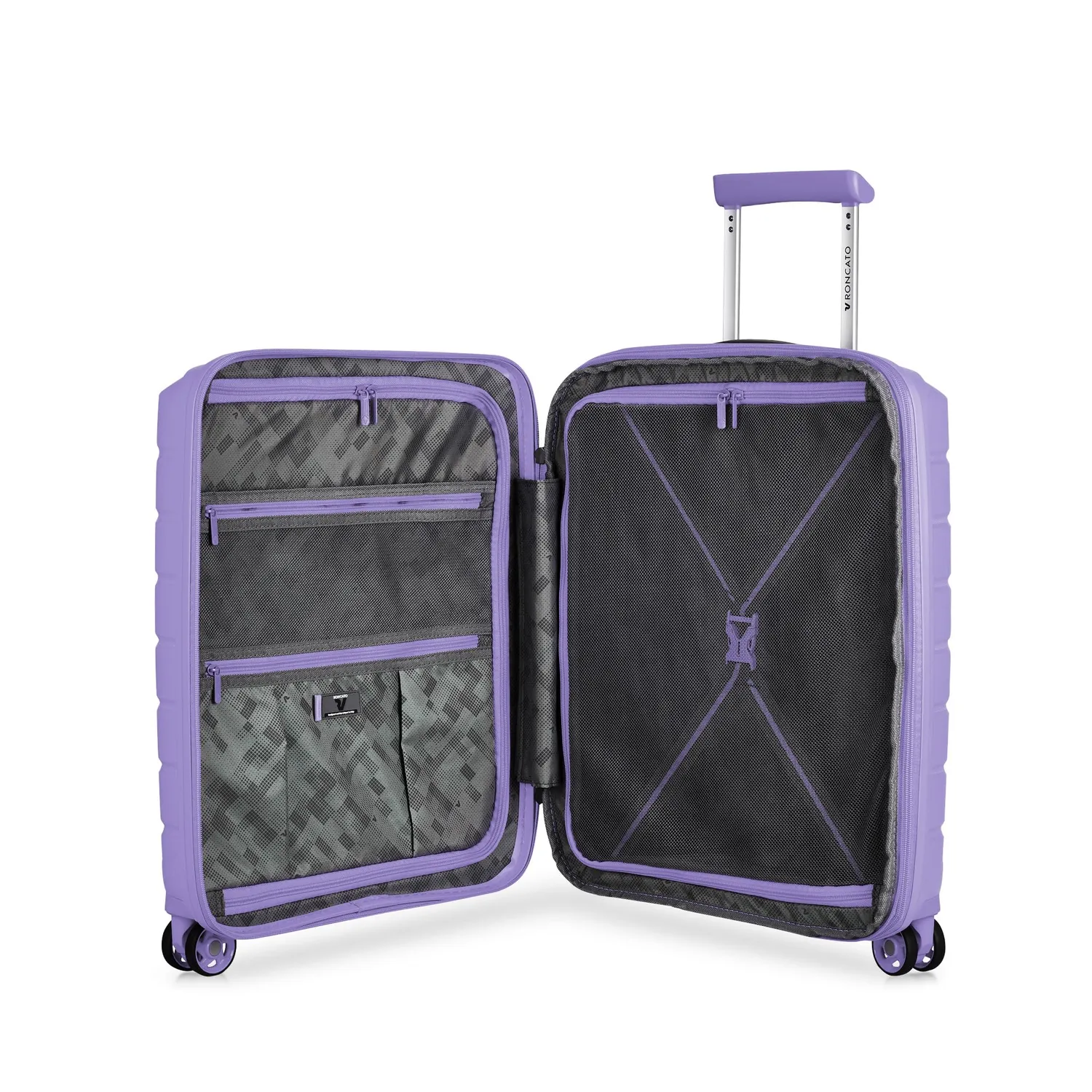 Roncato B-Flying trolley bagaglio a mano espandibile lavanda