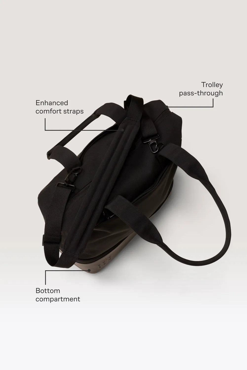 Beis The Mini Weekender borsone Black canvas