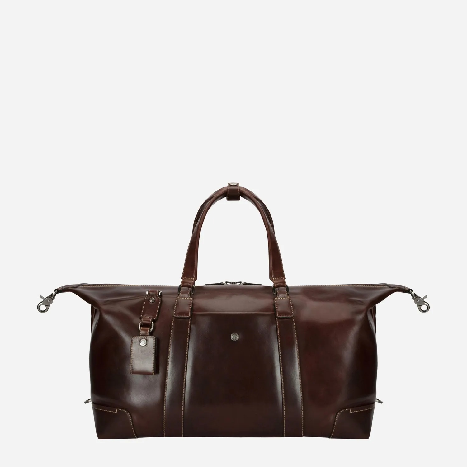 Jekyll & Hide Oxford Weekender borsone viaggio Mocha pelle