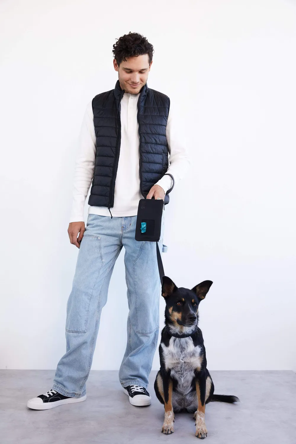 Beis The Pet Leash M/L guinzaglio con pochette