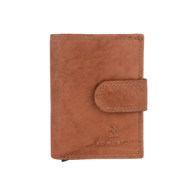 Roncato Portafoglio Uomo Vera Pelle Slim 10 cm con Zip
