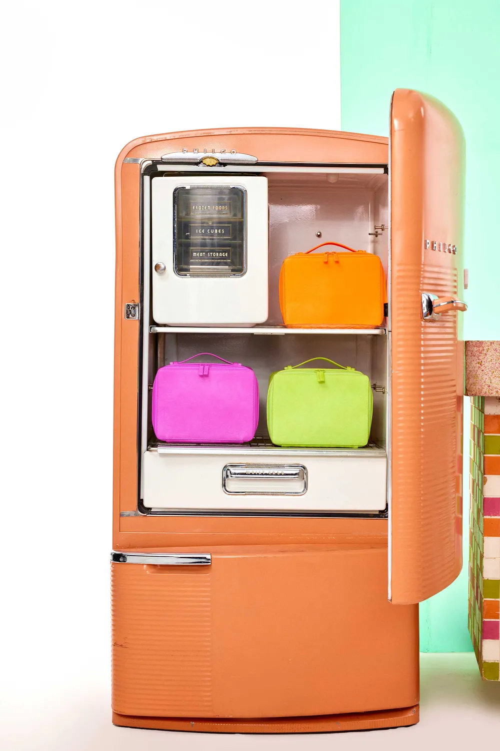 Beis The Cosmetic Case beauty case citron impermeabile