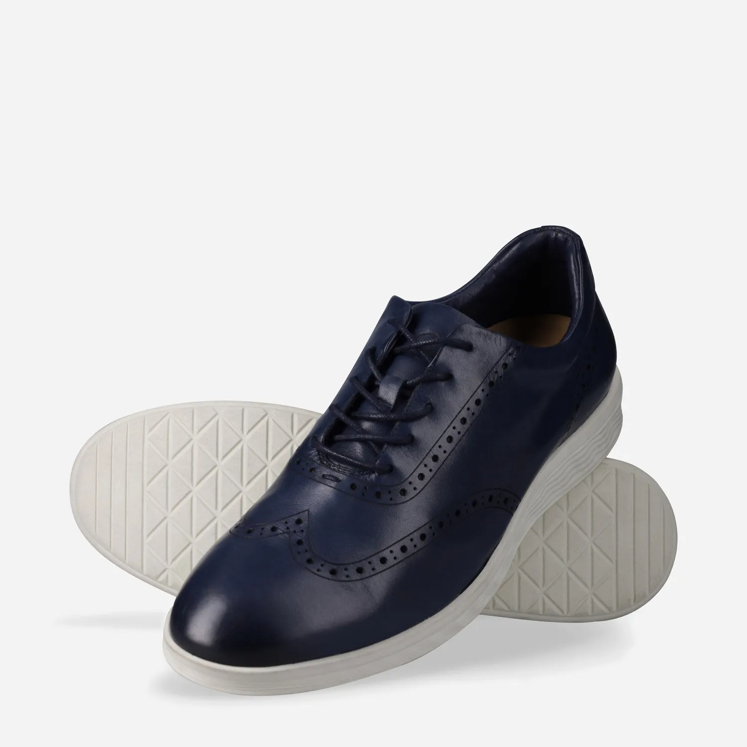 Jekyll & Hide Sicily Sneaker scarpe Navy pelle traforata