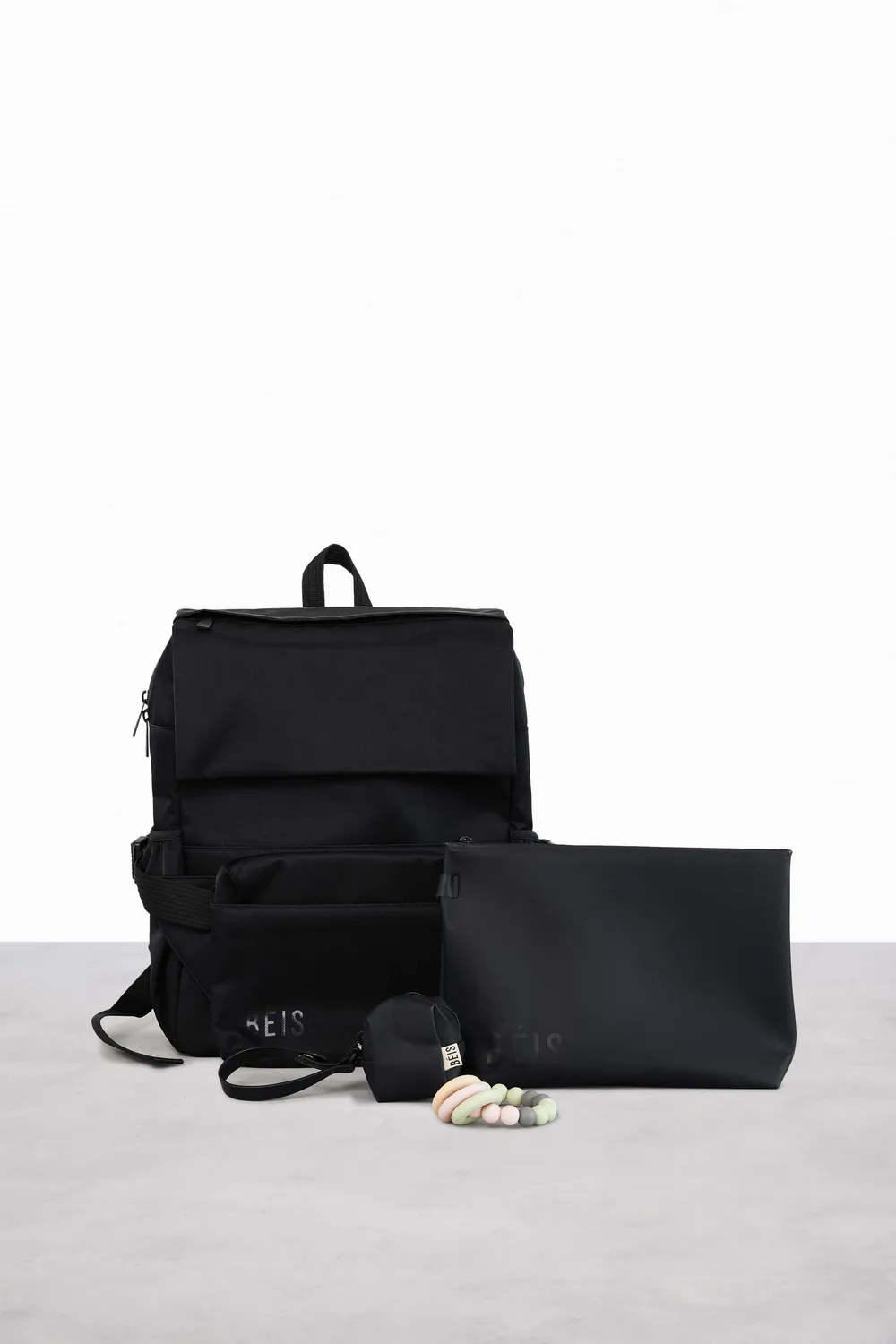 Beis Ultimate Diaper Backpack zaino fasciatoio nero stazione