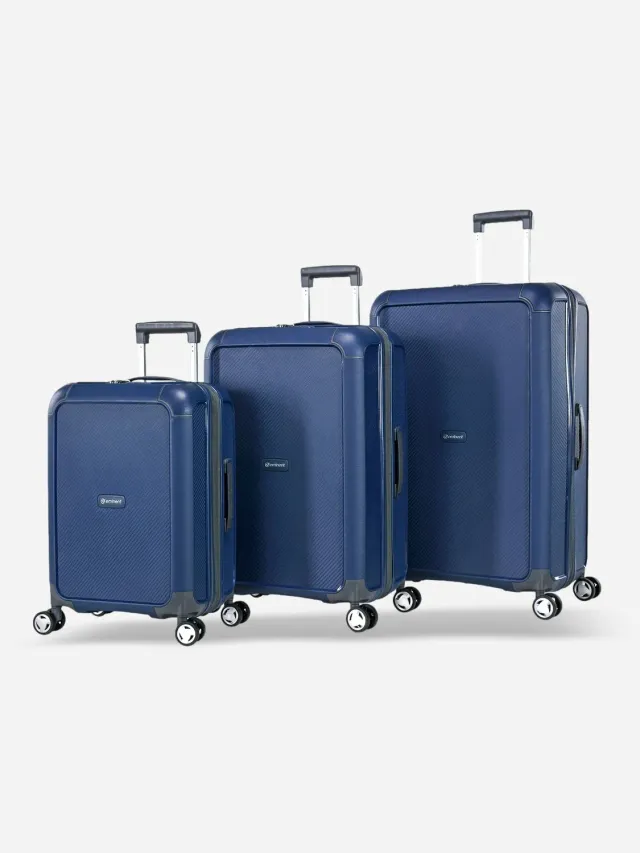 Eminent Aegis Set 3 valigie espandibili blu rigide