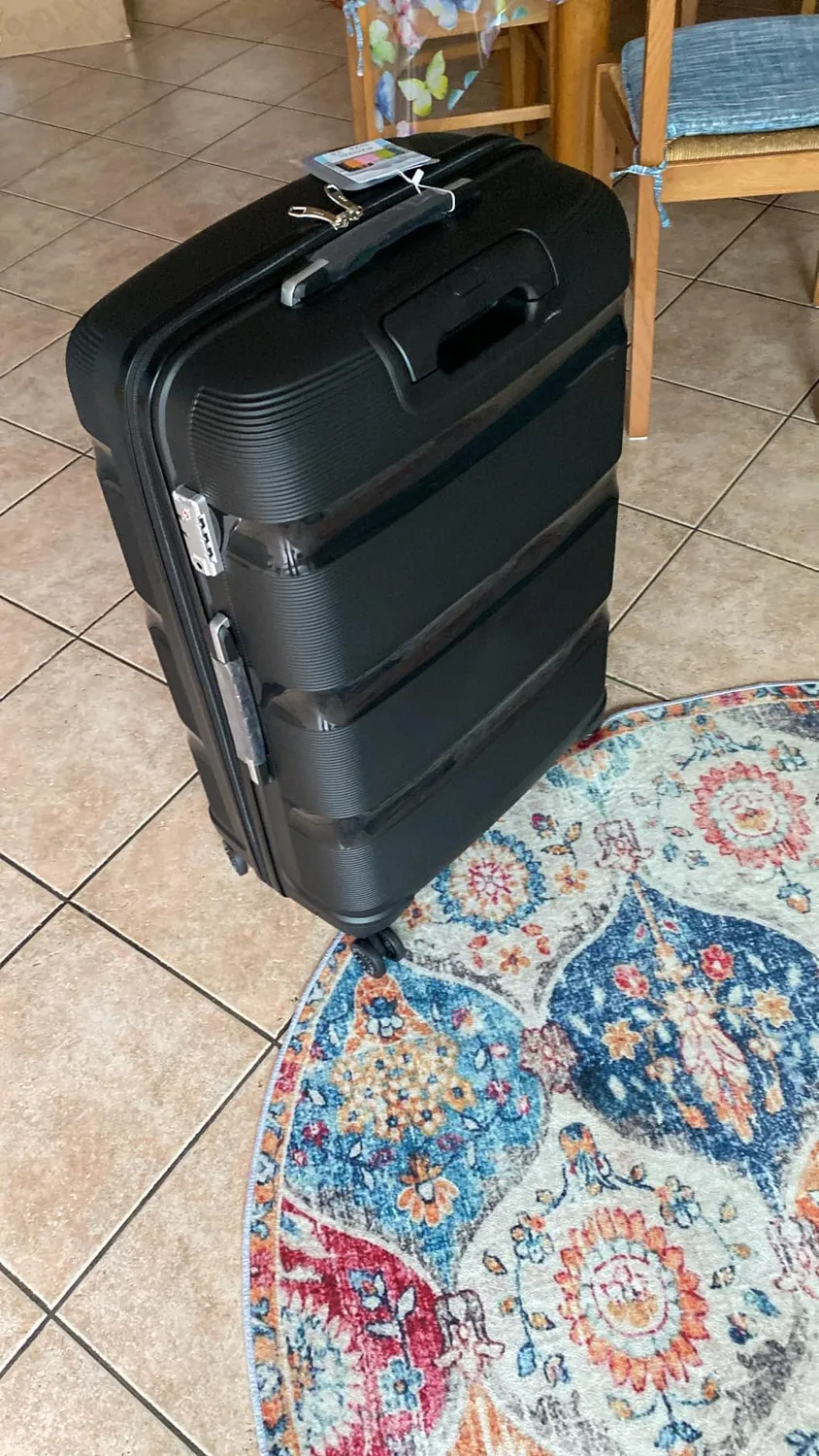 Kono Set 3 Valigie Trolley 55/65/76cm Turchese Rigide PP