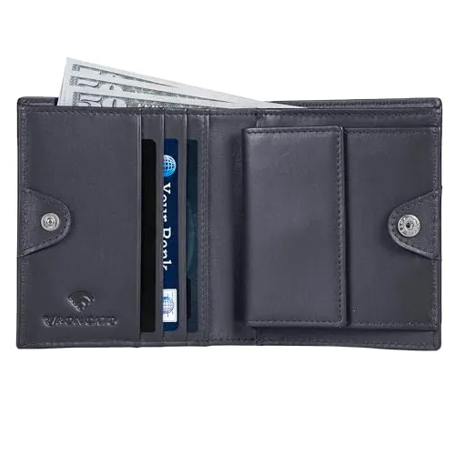 Roncato Sidney portafogli uomo pelle blu RFID