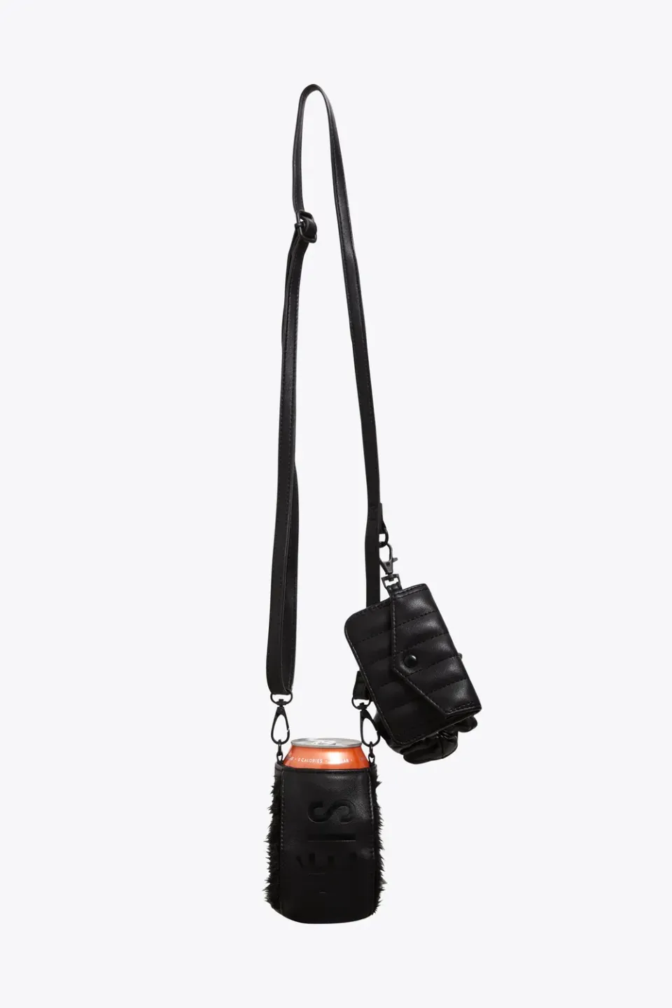 Beis The Koozie Sling Tracolla Porta Bevanda Nera con tasca