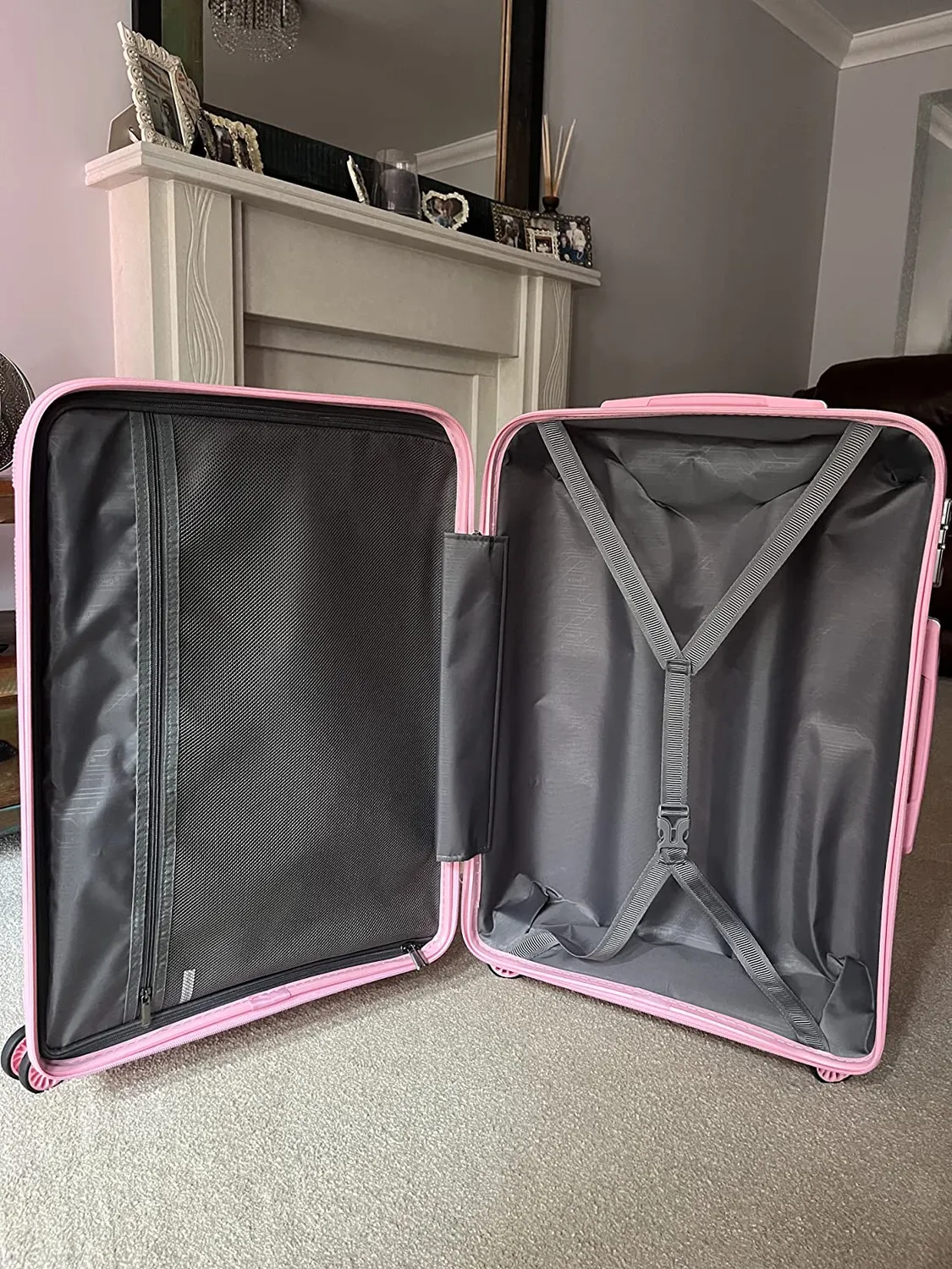 Kono 65cm Valigia Trolley Rigida Rosa Polipropilene