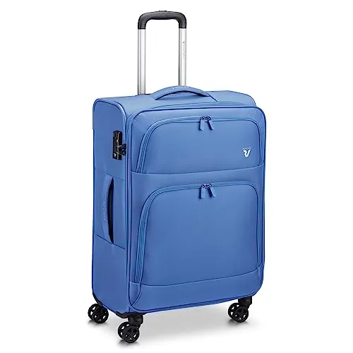 Roncato Twin trolley morbido medio 65x44x27 blu cielo TSA