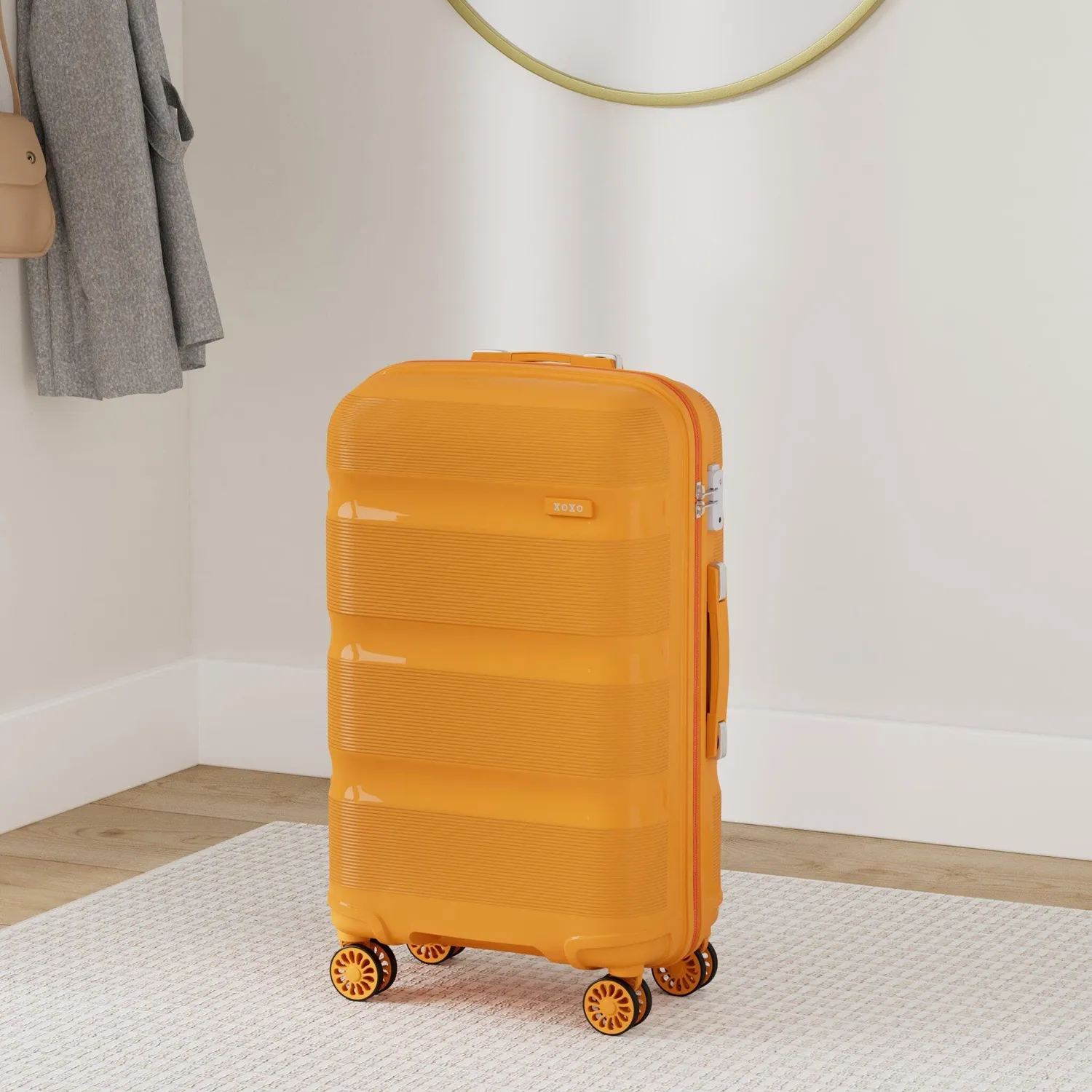 Kono valigia media 65cm rigida arancione 66l
