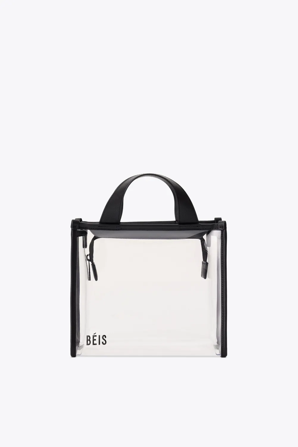 Beis Stadium Crossbody tracolla trasparente nero PVC