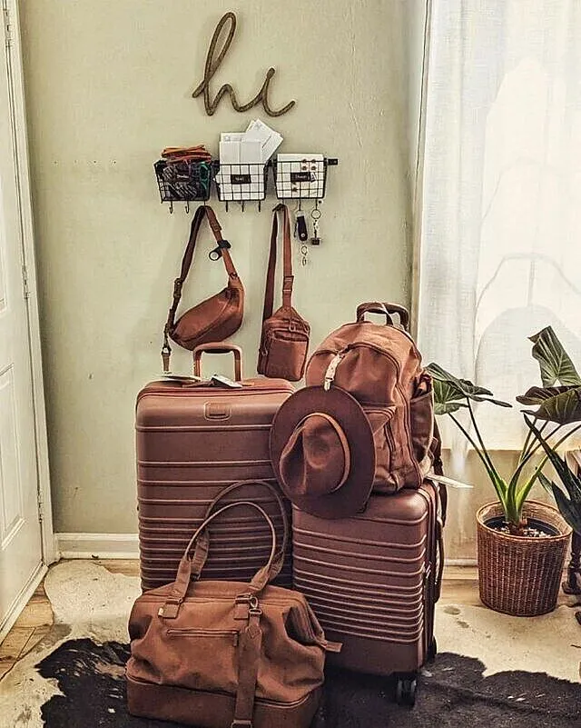 Beis The Dopp Kit pochette Maple con gancio