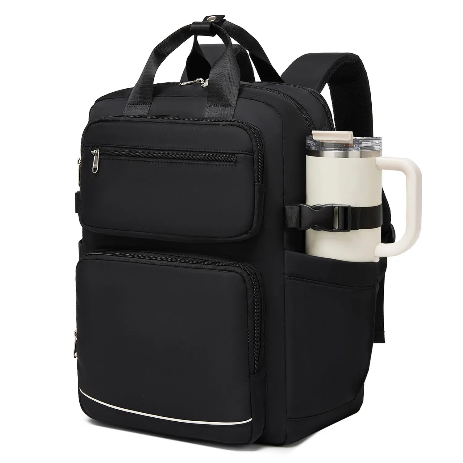 Kono 15,6 Pollici zaino porta PC beige/grigio impermeabile