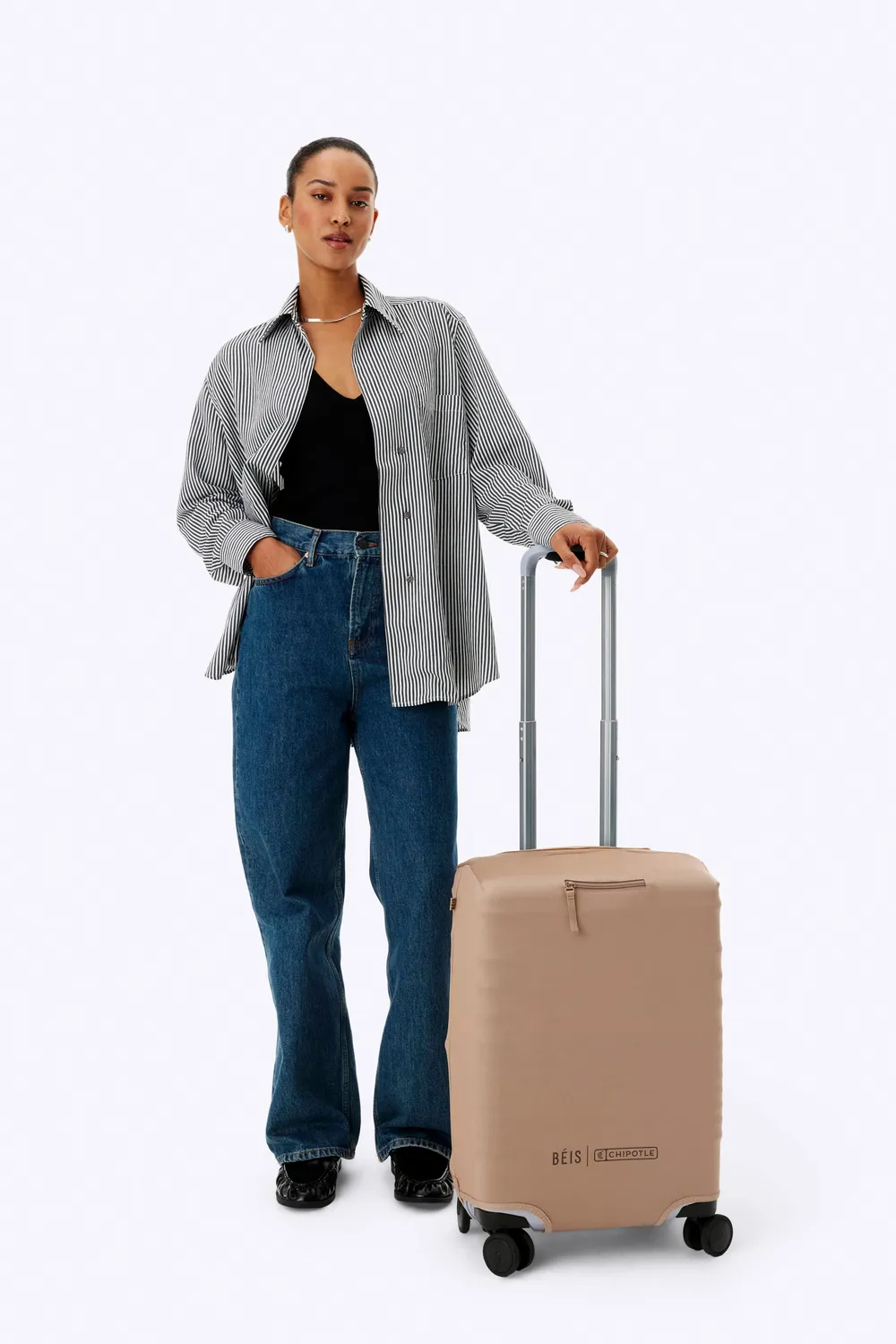 Beis Chipotle Carry-On copribagaglio elasticizzato kraft