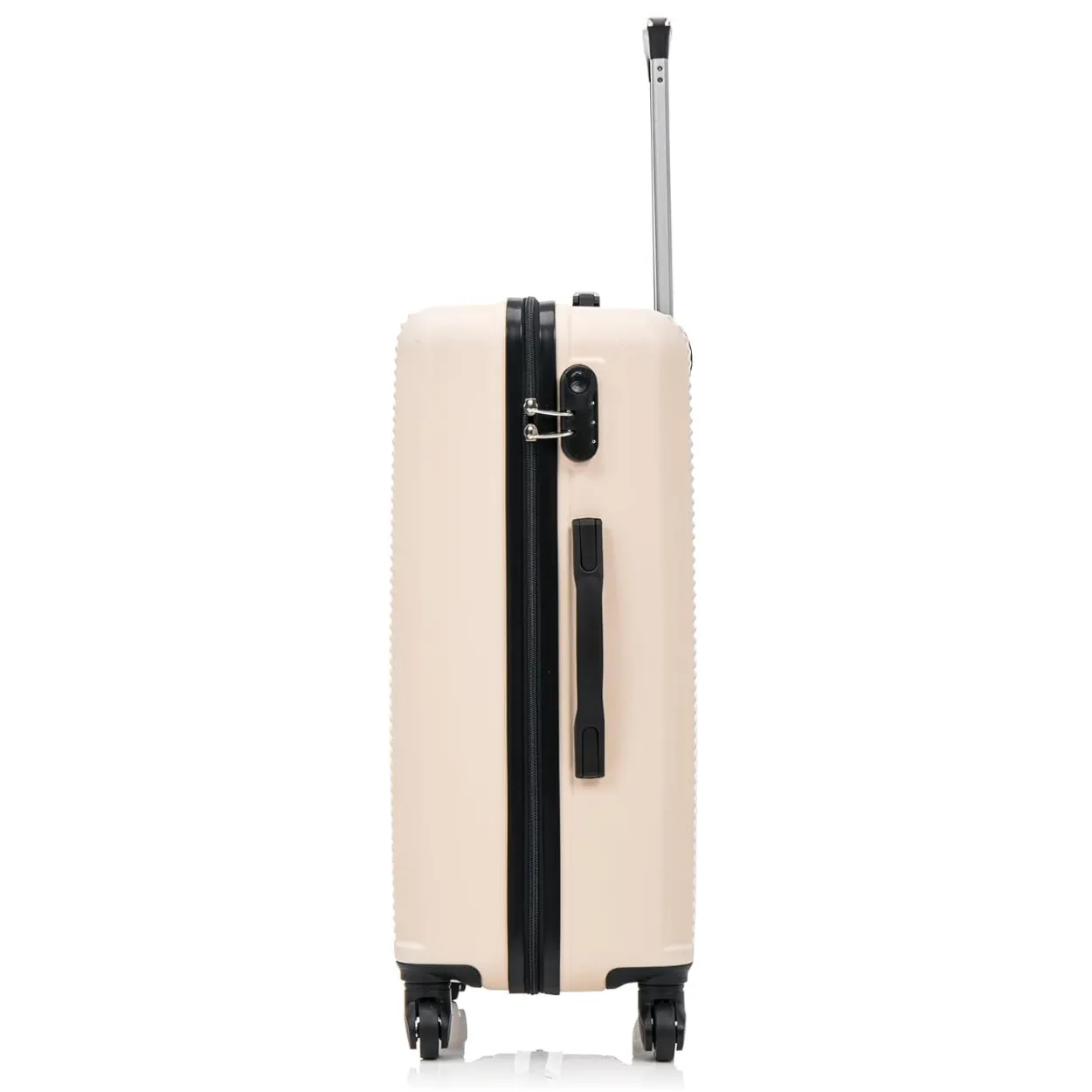 CELIMS Stiva Valigia ABS Beige 65cm 20kg rigida con TSA