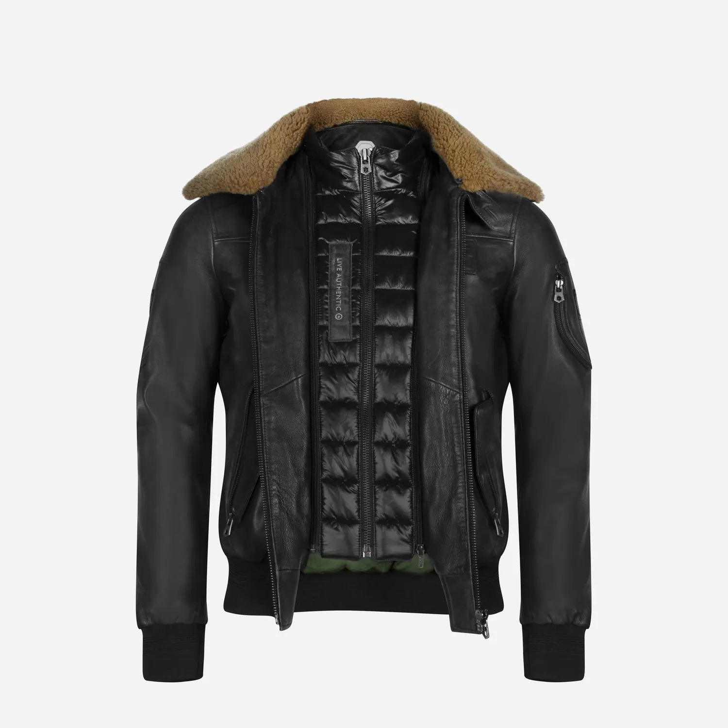 Jekyll & Hide Harry Maverick Jacket giacca pelle nero agnello
