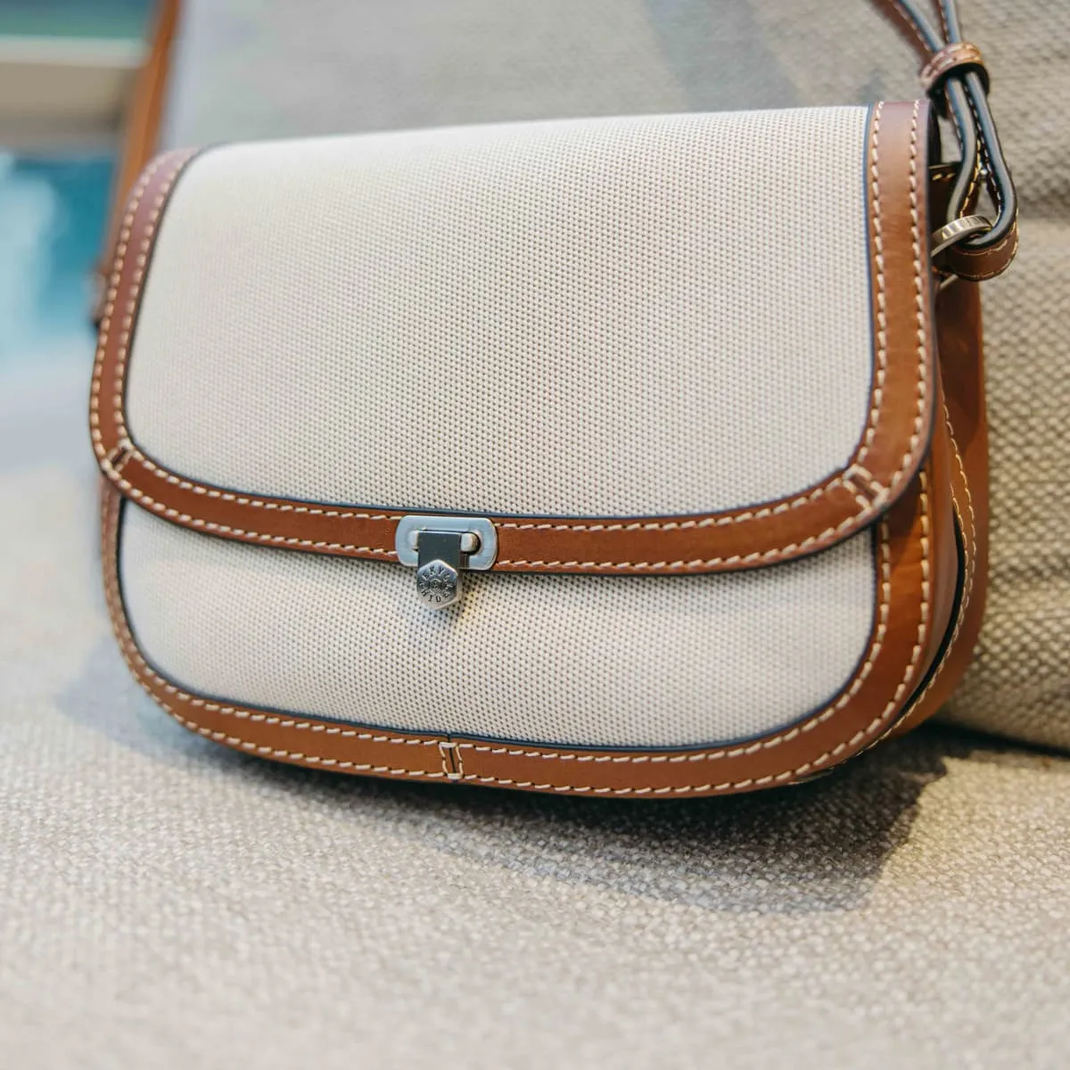 Jekyll & Hide Montana Saddle borsa tracolla tela tabacco