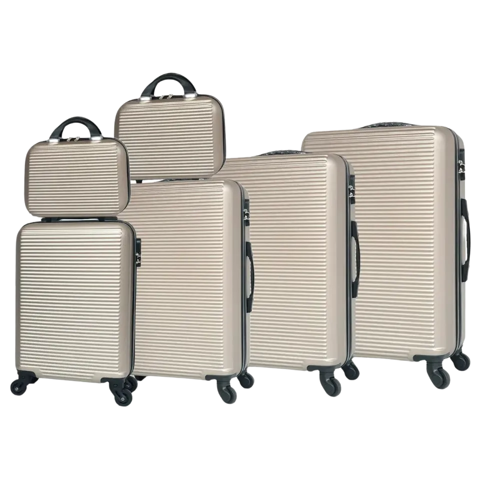 CELIMS Weekend set valigie ABS 6 pezzi con beauty