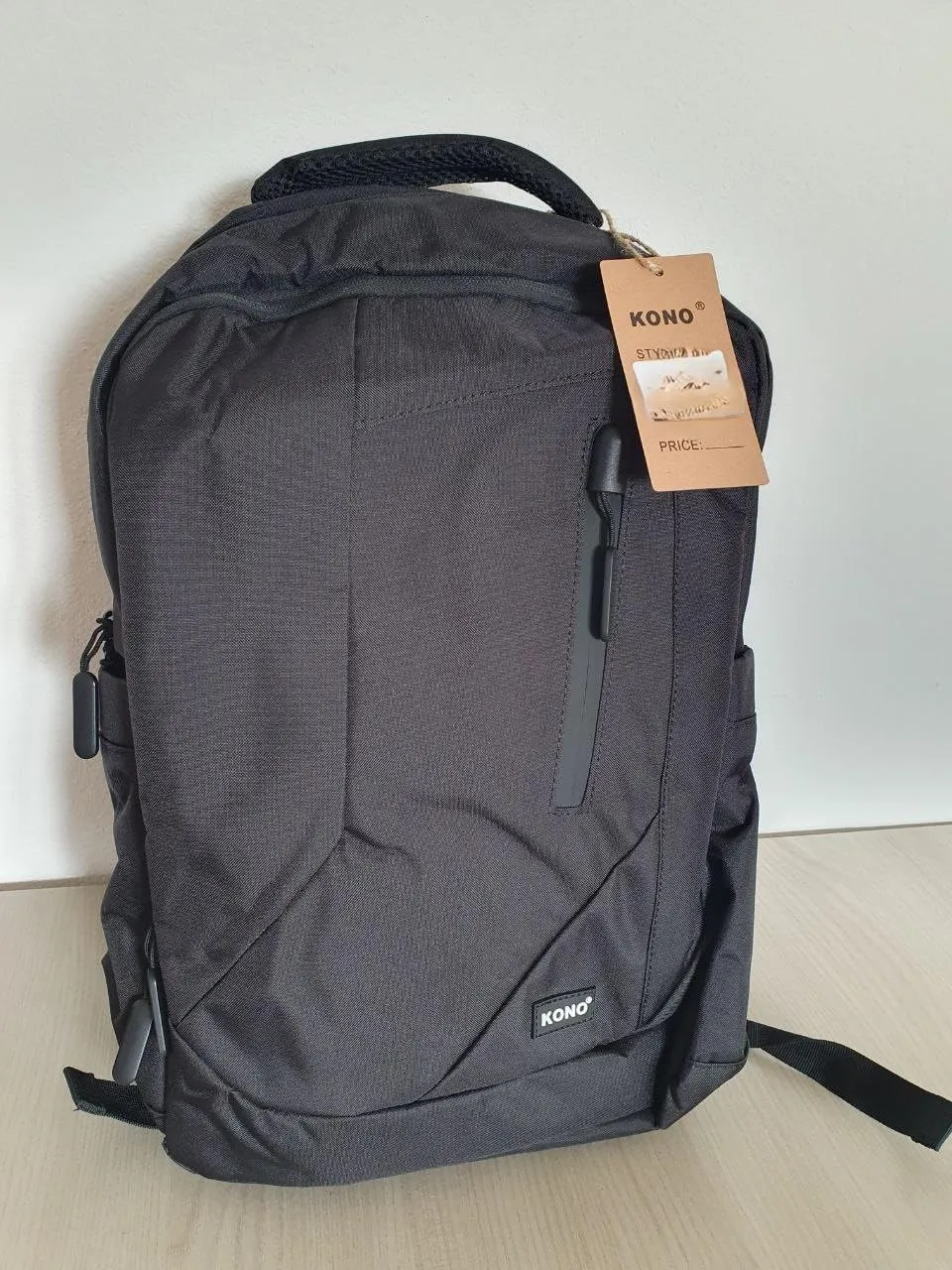 Kono zaino porta PC 15,6 pollici nero antifurto