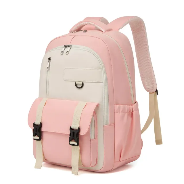Kono Zaino Scuola 15,6 Pollici Rosa/Beige 30x17x45 cm