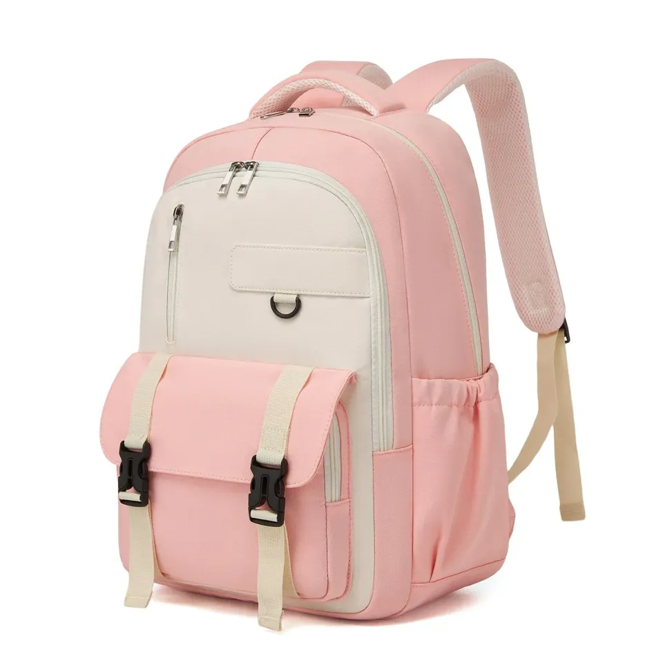 Kono Zaino Scuola 15,6 Pollici Rosa/Beige 30x17x45 cm