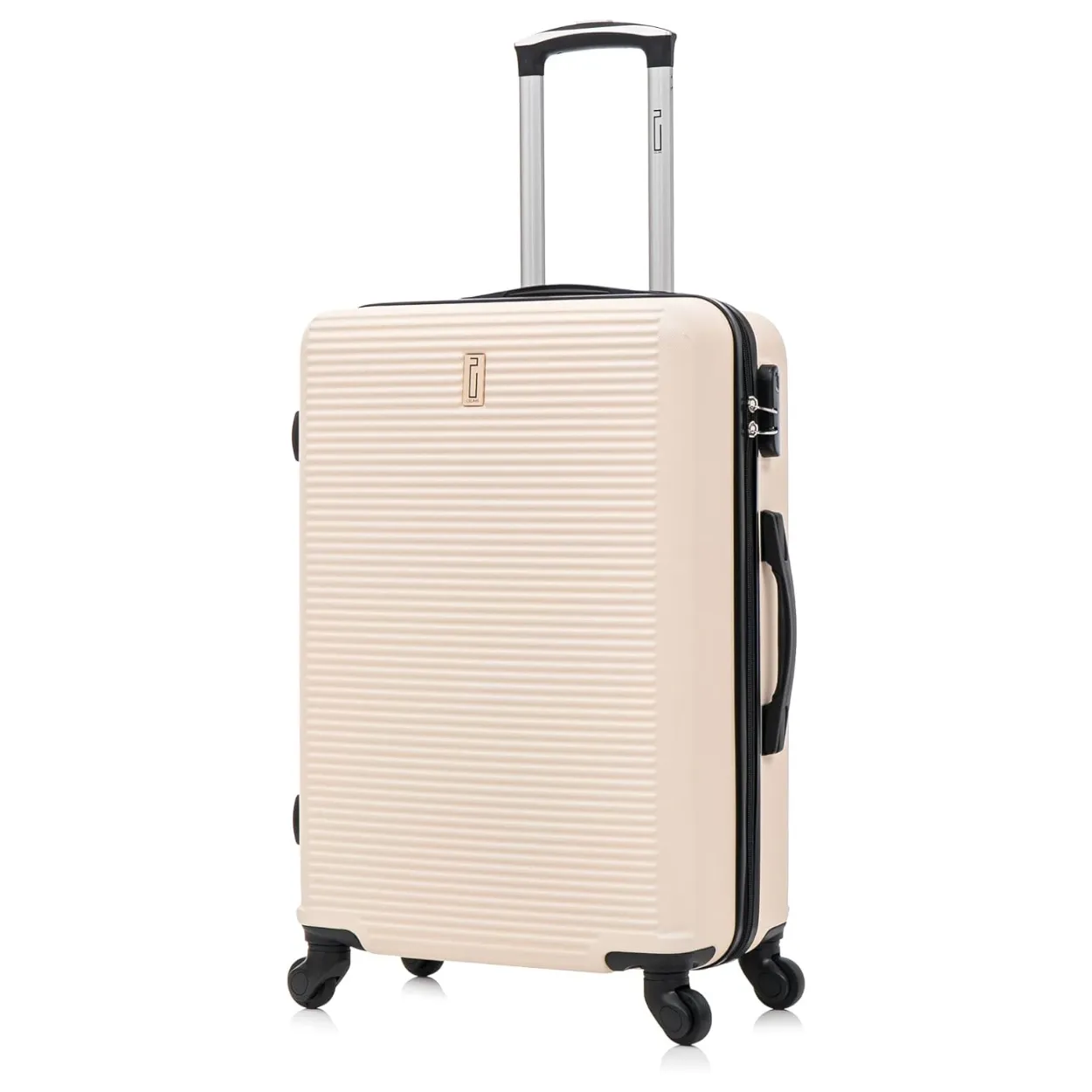 CELIMS Set 3 Valigie ABS Rigide Beige 55+65+75 cm