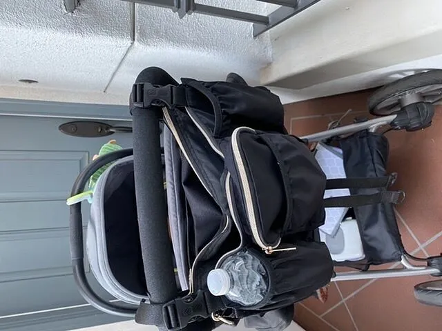 Beis Stroller Caddy organizer passeggino nero da viaggio