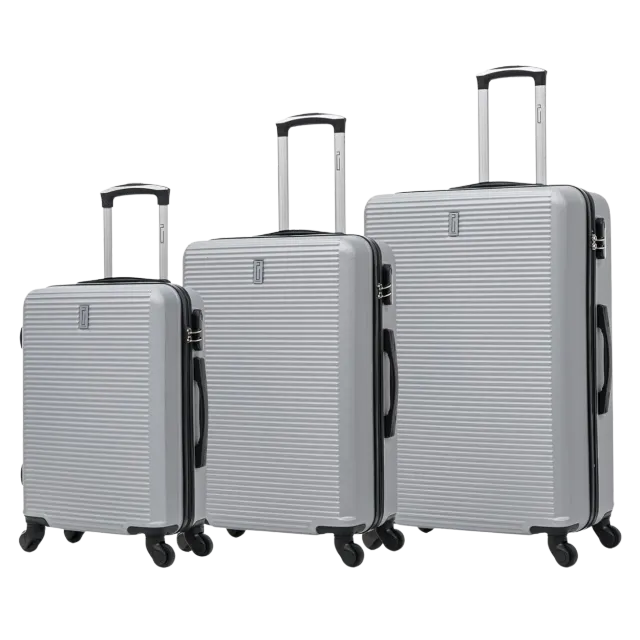 CELIMS Weekend set 3 valigie grigie ABS cabina stiva