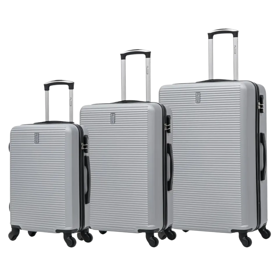 CELIMS Weekend set 3 valigie grigie ABS cabina stiva