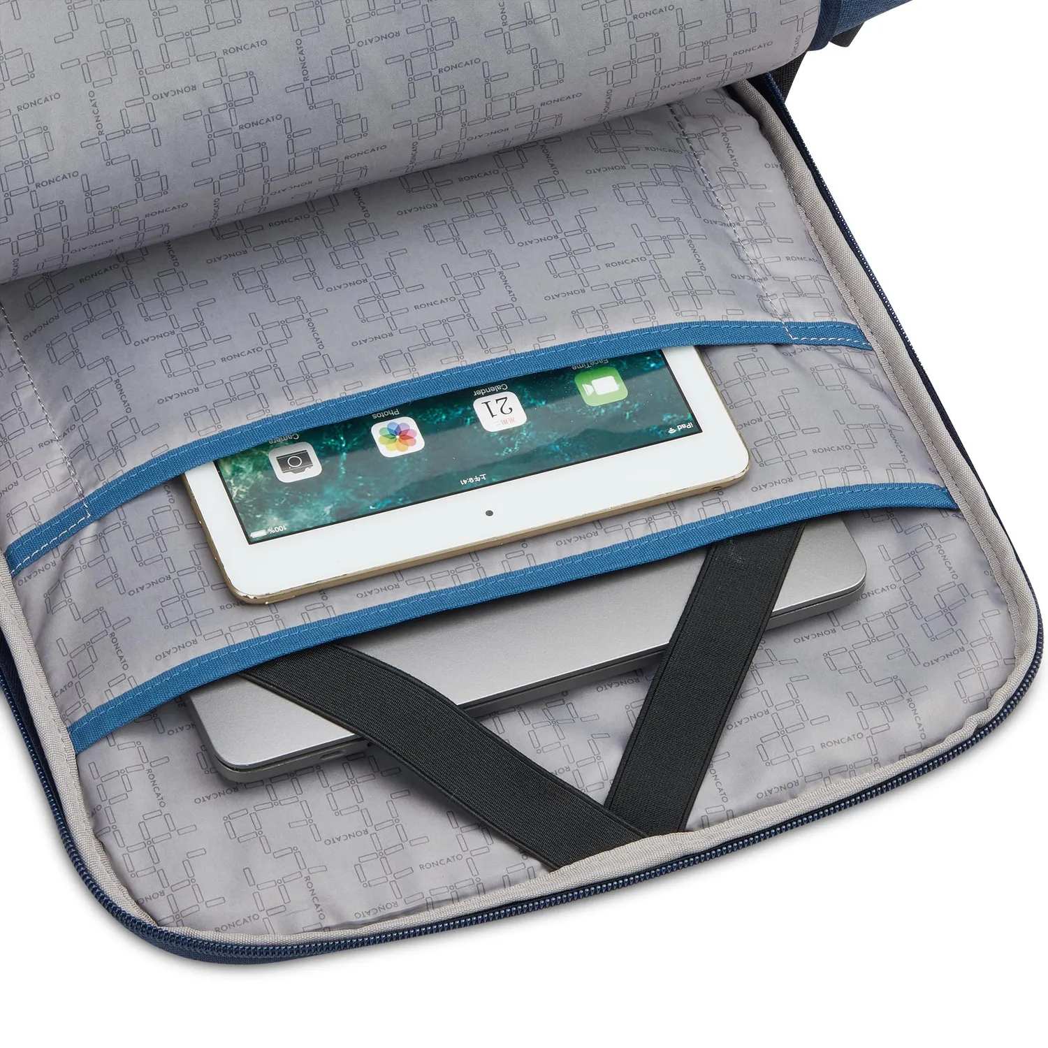 Roncato Trial S zaino lavoro blu notte PC 15,6 18L