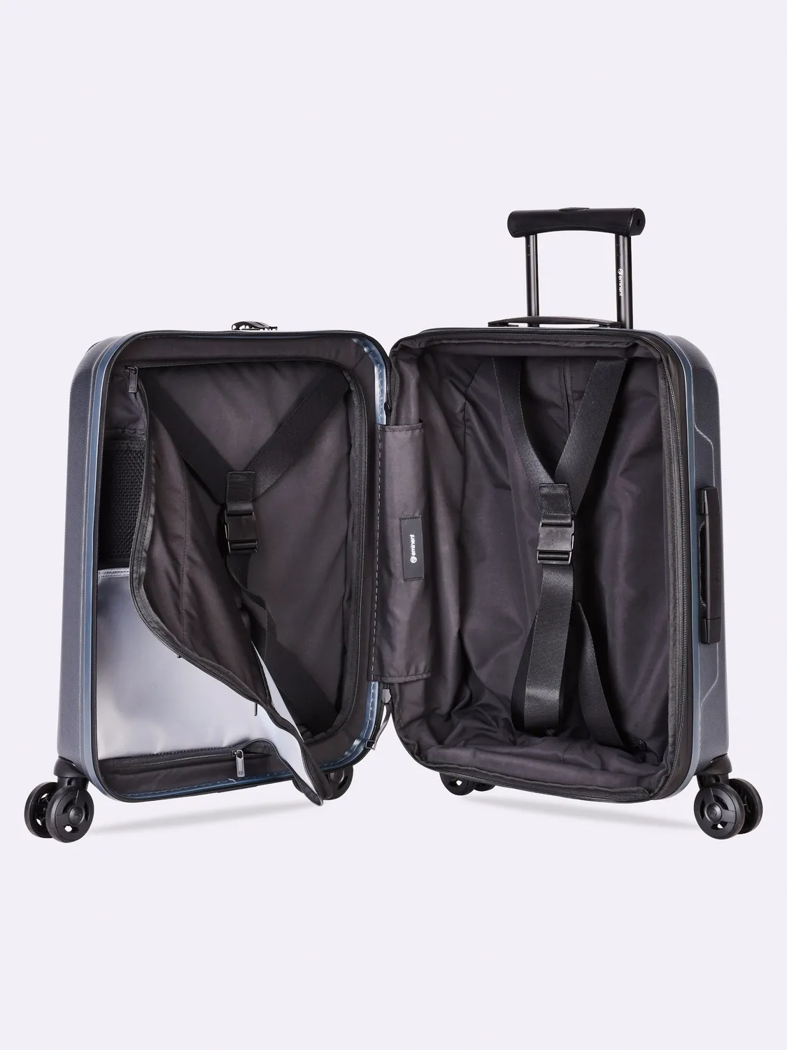 Eminent Kapstadt Premium Edition valigia grigia tasca anteriore