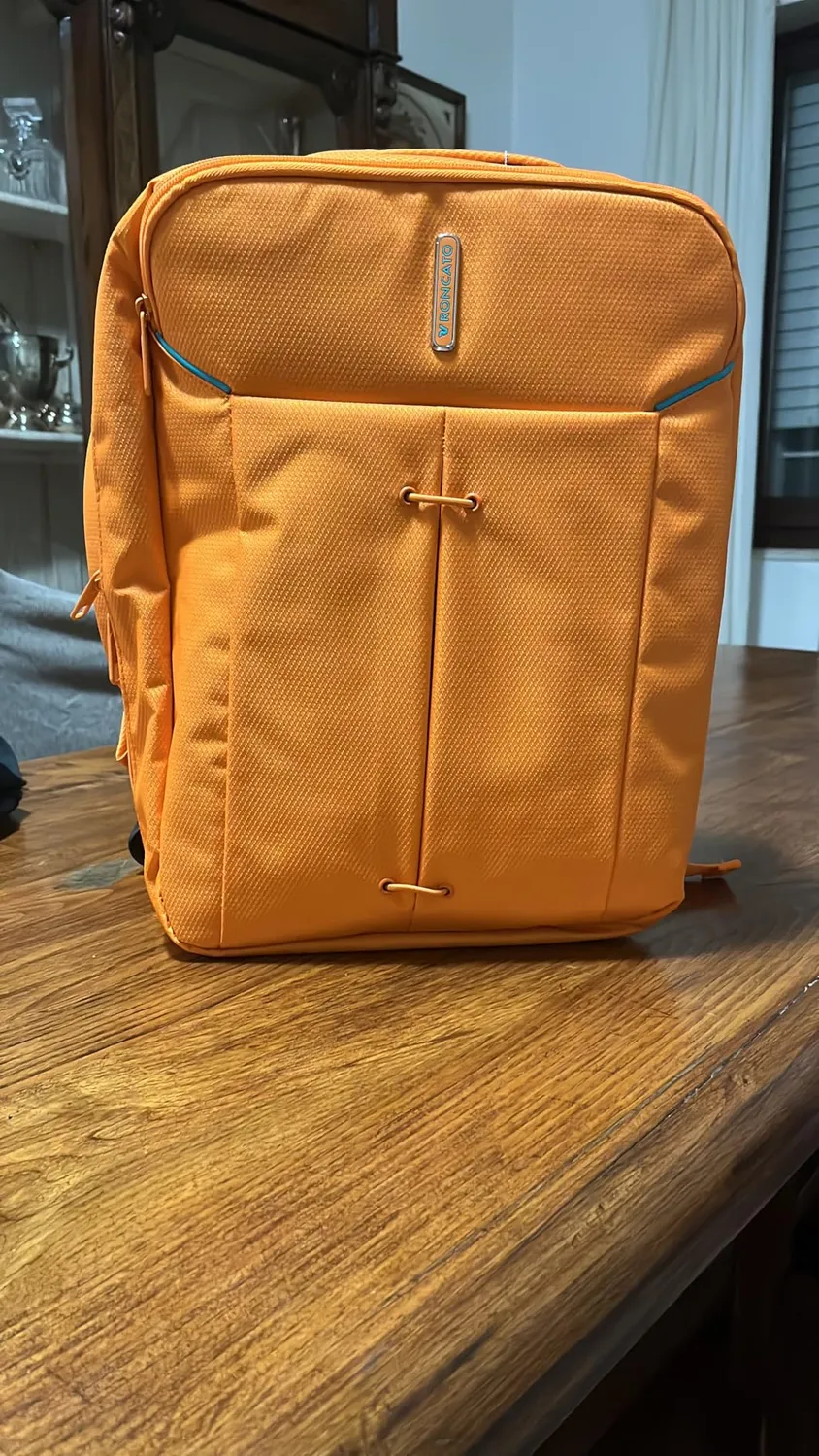 Roncato Ironik 2.0 Ryanair Zaino viaggio 40x25x20 arancione espandibile