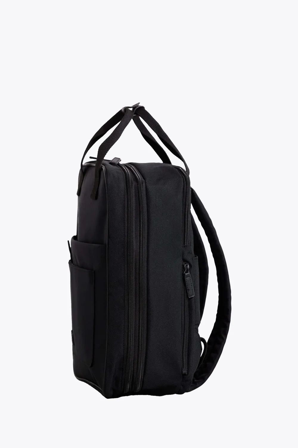 Beis Expandable Backpack zaino nero estensibile