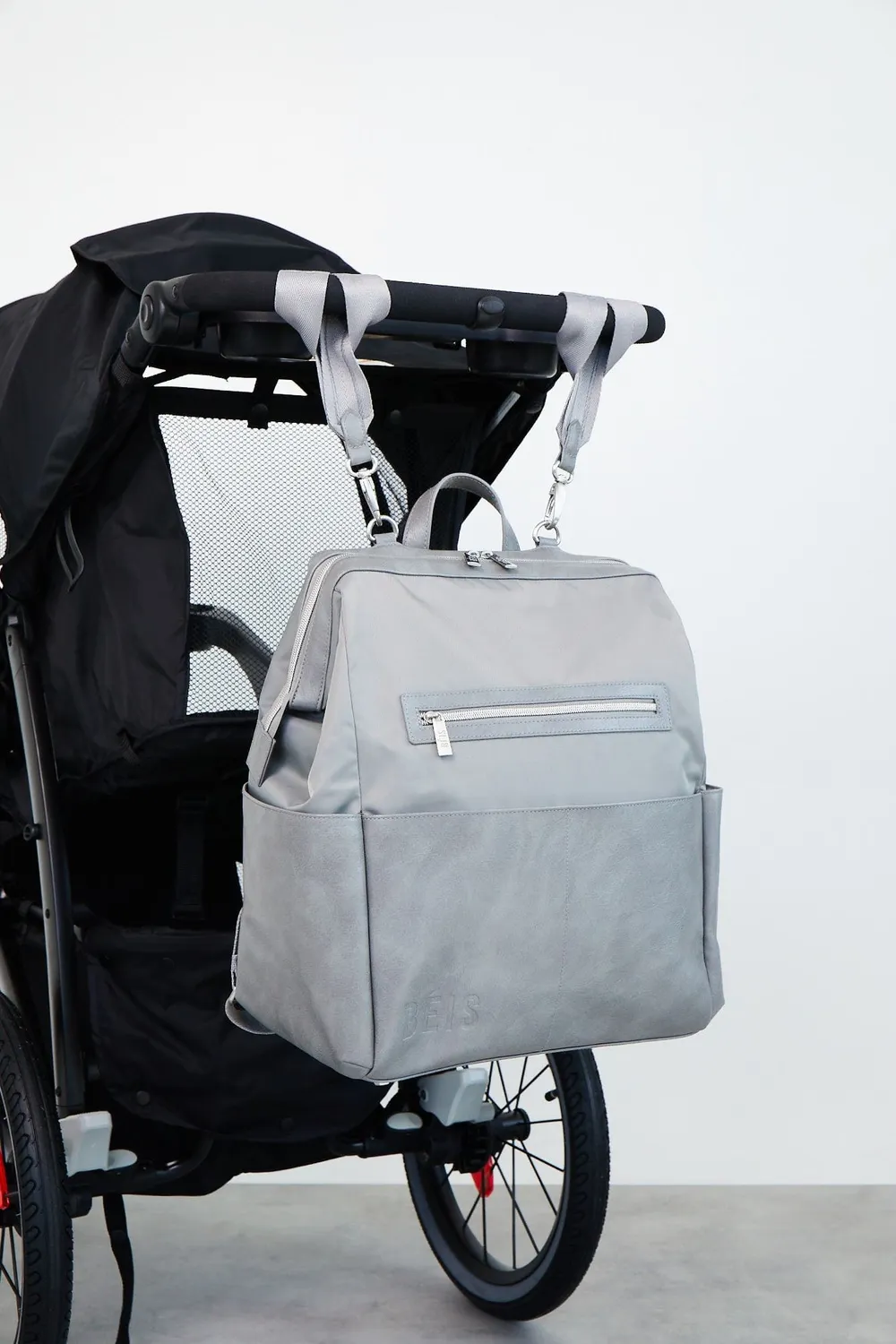 Beis Backpack Diaper Bag zaino fasciatoio grigio con fasciatoio
